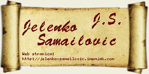 Jelenko Samailović vizit kartica